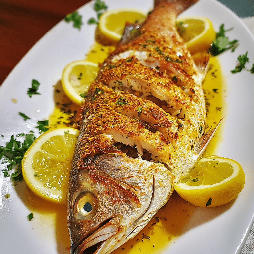 Oven Baked Whole Yellowtail Snapper - JOYOUS BITES