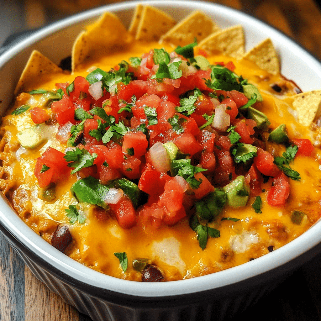 Loaded Nacho Dip with Sweet and Spicy Salsa